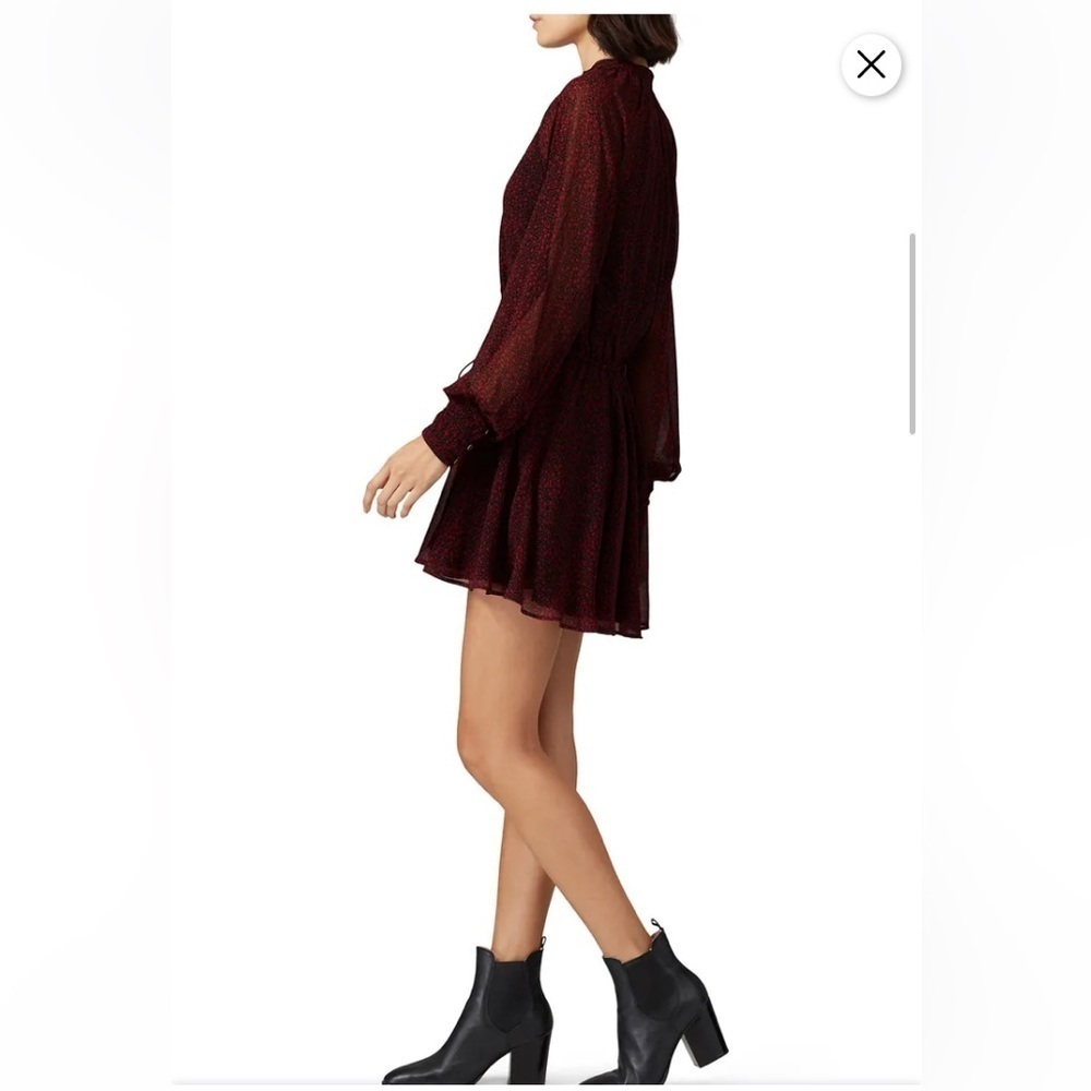 Cleobella red and black floral “Kelly” button front mini dress. Size Small. - Picture 3 of 12